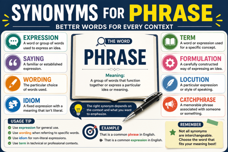 synonyms for phrase