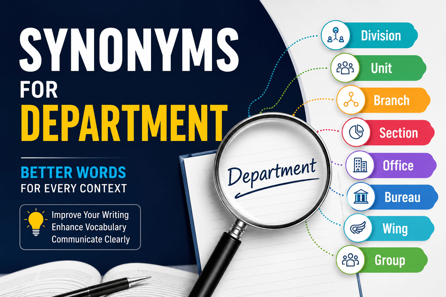synonyms for department