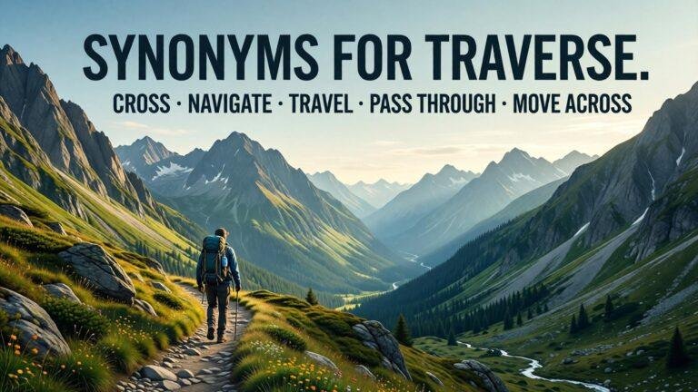 synonyms for traverse