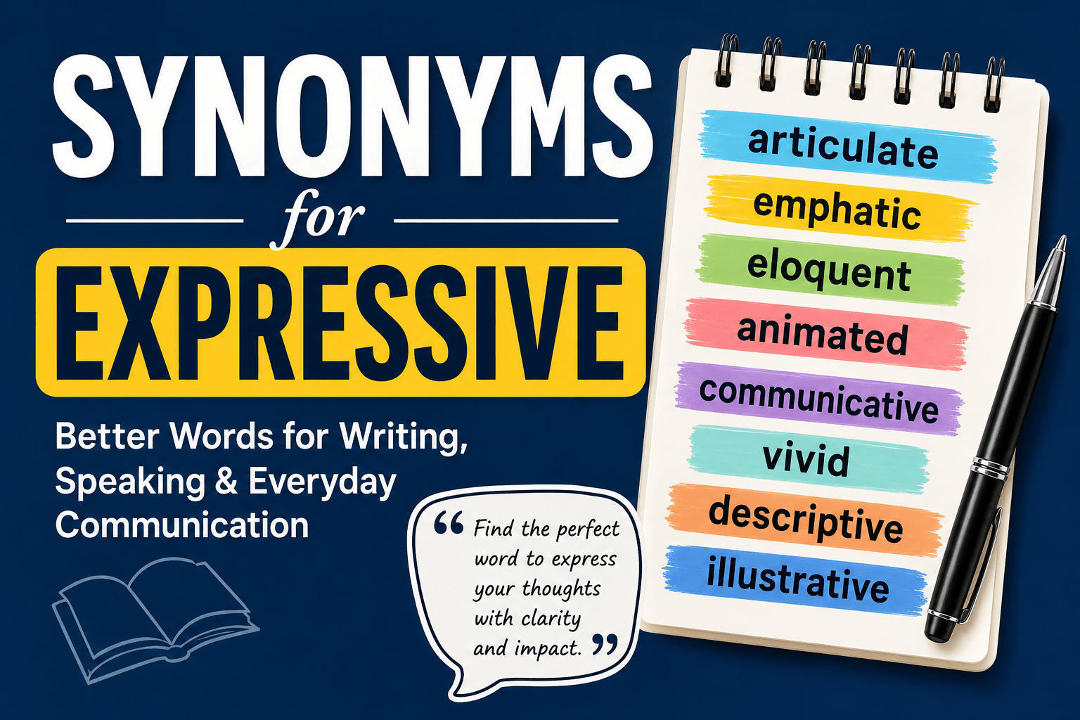 synonyms for expressive