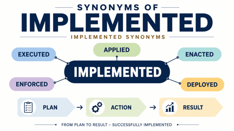 synonyms of implemented